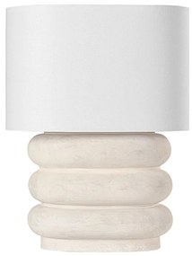 Veioza, Lampa de masa din ceramica alba Ewing