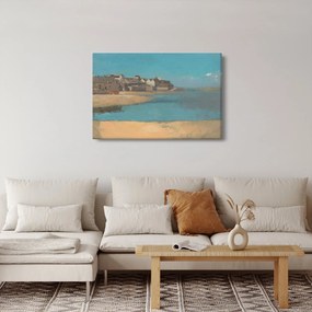 Tablou - Odilon Redon, Village by the Sea in Brittany, reproducere (90x60 cm)