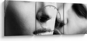 Tablou - Cuplu (cu ceas) (90x30 cm)