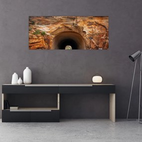 Tablou - tunel în stâncă (120x50 cm), în 40 de alte dimensiuni noi