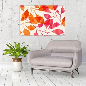 Tablou - Frunze portocalii (90x60 cm)