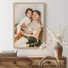 INSPIO Imagine modernă din fotografia ta, cu ramă din lemn