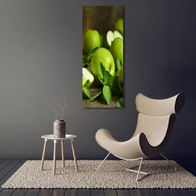 Fotografie imprimată pe sticlă mere verzi