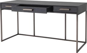 Birou design elegant LUX Larsen, gri carbune 114215 HZ