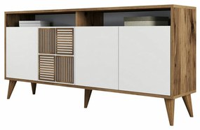 Dulap Milan Walnut and White