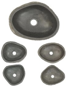 Chiuveta din piatra de rau, 30-37 cm, oval 30-37 cm