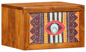 vidaXL Noptieră 2 piese 35 x 30 x 22 cm lemn masiv de acacia