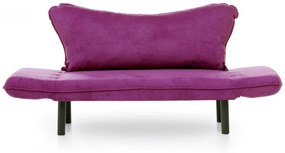 Canapea Extensibilă cu 2 Locuri Chatto, 140 x 70 x 65 cm, Mov