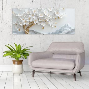 Tablou – Arborele vieții 3D elegant (120x50 cm)
