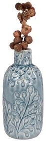 Vază, ceramică, albastru, ø12x26 cm