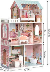 Casa de păpuși Barbie cu mobilier