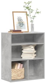 vidaXL Bibliotecă, gri beton, 60x30x71,5 cm, lemn prelucrat
