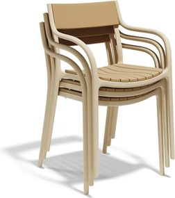 Set de 4 scaune exterior MADISON SLATS