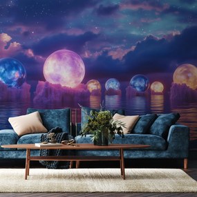 Fototapet - Planete pe apă (147x102 cm)