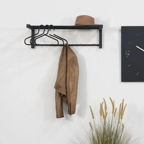 Cuier de perete negru din metal 78,5 cm Bergum – Spinder Design