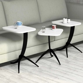 Masă pliabilă Pion White, 3 buc