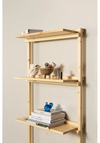 Bibliotecă de perete în culoare naturală din lemn de pin 66x127 cm Groove – Karup Design