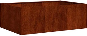 vidaXL Jardinieră Rusty 120x80x40 cm Oțel pentru intemperii