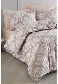 Lenjerie de pat maro pentru pat dublu 200x200 cm Post – Mijolnir