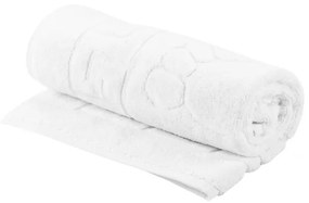 Set 2 prosoape pentru picioare Hotel Line, Bedora, 50 x 70 cm, 100% bumbac cardat, 650 gr/mp, alb