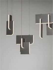 Lustra LED suspendata liniara design decorativ 2700K TOTEM