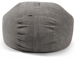 Fotoliu bean bag verde cu tapițerie din catifea reiată Roll 135 – SLOWDOWN