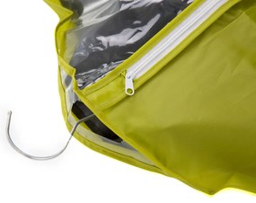 Husa depozitare haine cu fermoar 60 x 100cm, verde