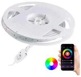 RGB LED Bandă dimmabilă exterior Wi-fi LED/8W IP65 2 m Tuya