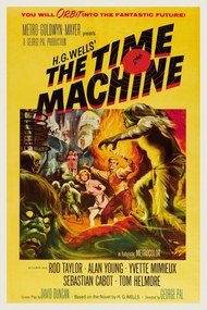 Reproducere Time Machine, H.G. Wells (Vintage Cinema / Retro Movie Theatre Poster / Iconic Film Advert), (26.7 x 40 cm)