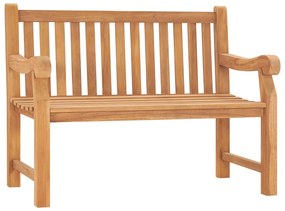 vidaXL Bancă de grădină, 114 cm, lemn masiv de tec