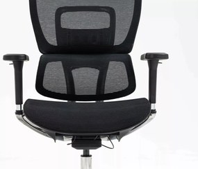 Scaun de birou Winner Lux negru/crom