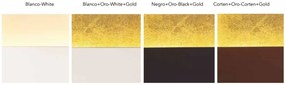 Plafoniera LED design ambiental DALIA Corten/ gold
