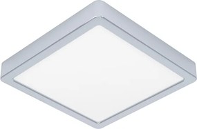 Eglo 901766 - Plafonieră LED pentru baie FUEVA, 10,5 W, 230 V, 22 x 22 cm, IP44, crom