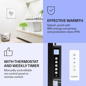 Klarstein Wonderwall Air Art Smart, încălzitor cu infraroșu, motto, 60 x 60 cm, 350 W