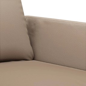 Canapea cu 3 locuri, cappuccino, 180 cm, piele ecologica Cappuccino, 200 x 77 x 80 cm