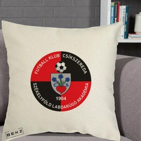 Perna Personalizata FK Csikszereda 1904 Fotbal, 40x40 cm, Ecru, Husa Detasabila, Perna Inclusa, BEKZ®