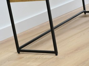 Măsuță consolă Norma Xl (stejar + negru). 1110834