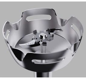 Blender, tocător și mixer 3in1 AENO AHB0004W, 1200W, 0,5 l, 18 trepte, Turbo, motor DC, alb/inox