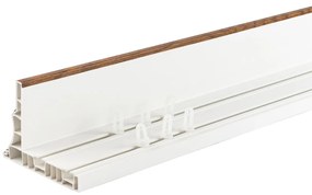 Sina perdea tavan din pvc, 2 canale,  lemn , cu toate accesoriile incluse - 500 cm
