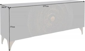 Comoda design vintage Golden Sunset 177cm