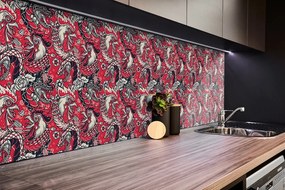 Panou decorativ pvc Șarpe și cocoș
