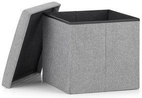 Taburet pliabil gri FURELA L 38 x 38 x 38 cm