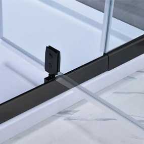 Flexi-S ușă de duș reglabilă 96-111x185 cm negru