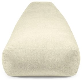 Fotoliu bean bag gri deschis cu tapițerie din țesătură bouclé Snug Long 140 – SLOWDOWN