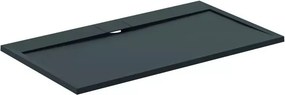 Cadita de dus dreptunghiulara Ideal Standard i.life Ultra Flat S negru intens 140x80 cm