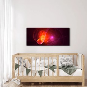 Tabloul modern cu abstracțiune roz (120x50 cm)