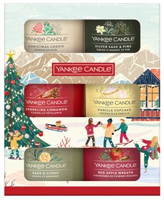 Yankee Candle Set cadou cu 6 lumânări votive din sticlă 2025