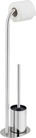 Suport pentru hârtie igienică argintiu lucios din oțel inoxidabil Levante – Wenko