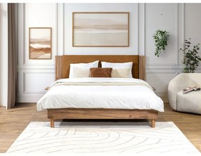 Pat matrimonial cu somieră 140x190 cm Lior – Bobochic Paris