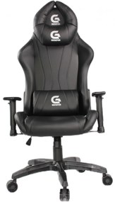 Scaun gaming, ergonomic, perne pentru sprjin, brațe reglabile 2D, piele PU, roți silențioase, rezistent 150 KG, Negru/Alb